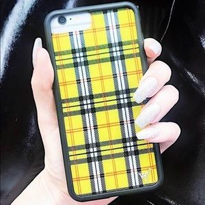 Yellow Plaid Wildflower Case